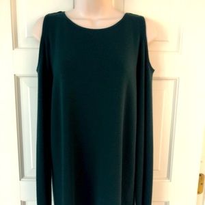 Lafayette soft wool cold shoulder sweater